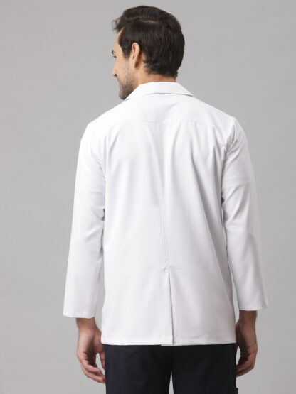 Short lab coat for men with full sleeves and pocket