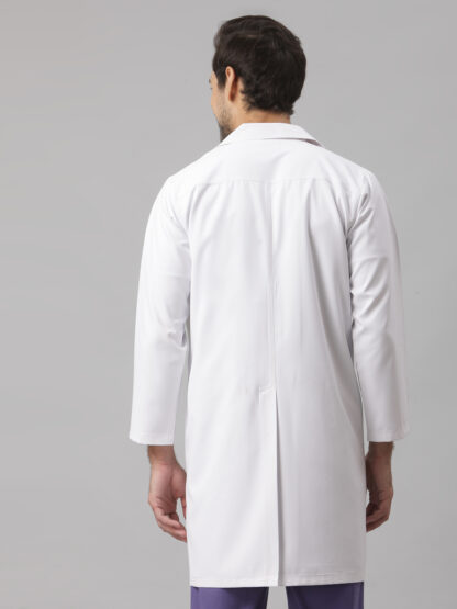 Long lab coat for men with full sleeves and pocket