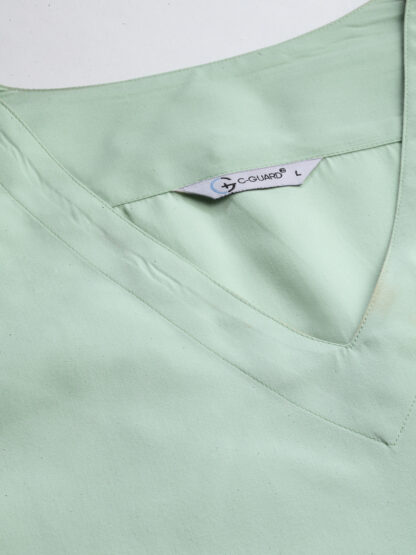The basic scrub for men in colour Jade made for Ultra comfort Smart fit, modern V neck, straight leg pant.